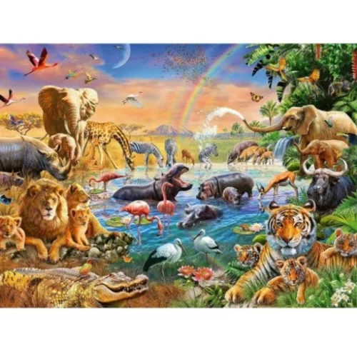 Ravensburger 12910 XXL Puzzle – Fürdés a vízben (100 db-os)