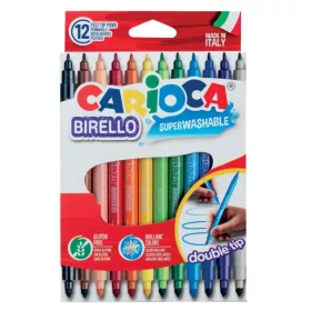 Carioca Birello dupla hegyű filctoll készlet (12 db)