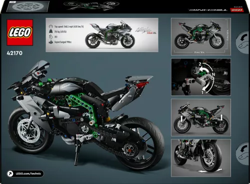 LEGO Technic 42170 Kawasaki Ninja H2R motorkerékpár