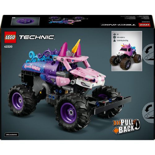 LEGO Technic 42220 Monster Jam Sparkle Smash - Hátrahúzhatós