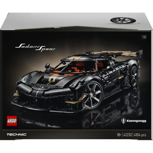 LEGO Technic 42232 Koenigsegg Sadair's Spear Megacar szuperautó