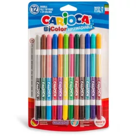 Carioca BiColor kétoldalú filctoll készlet (12 db)