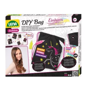 Színezhető tornazsák unikornisos sablonnal