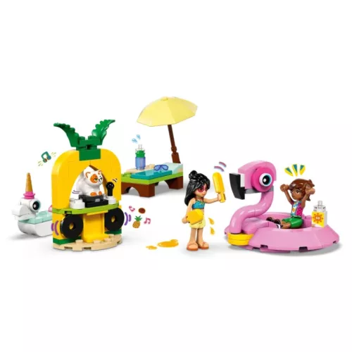 LEGO Friends 42658 Medencés buli flamingóval és egyszarvúval