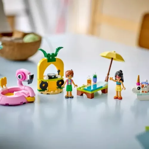 LEGO Friends 42658 Medencés buli flamingóval és egyszarvúval
