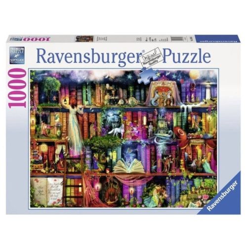 Ravensburger 19684 puzzle - Tündérek könyvespolca (1000 db)