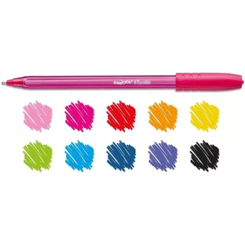 CARIOCA Fiorella színes golyóstoll 10 db