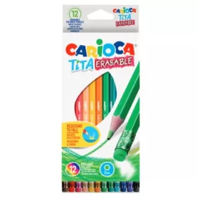 Carioca Tita színes ceruza készlet radírral (12 db)