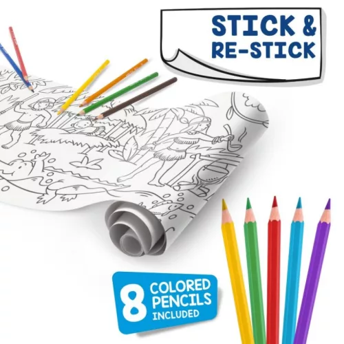 Carioca Create & Color dzsungel színező henger ceruzákkal (8 db)