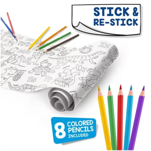 Carioca Create & Color ABC színező henger ceruzákkal (8 db)