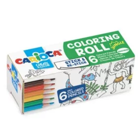 Carioca Create & Color Dzsungel mini színező henger 6 db mini ceruzával (6 db)