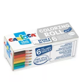 Carioca Create & Color öntapadós mini színező henger mini színes ceruzákkal (6 db)