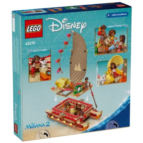 LEGO Disney Princess 43270 Vaiana kalandokkal teli kenuja