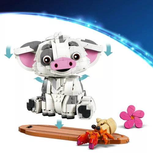 LEGO® Disney Vaiana: Pua – építőjáték készlet, 885 db