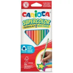 Carioca Supercolor háromszög színes ceruza készlet (12 db)
