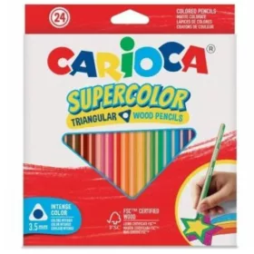 Carioca Supercolor háromszög színes ceruza készlet (24 db)