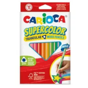 Carioca Supercolor háromszög Maxi színes ceruza készlet (12 db)