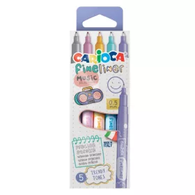 Carioca Fineliner Music Selection tűfilc készlet – 5 db