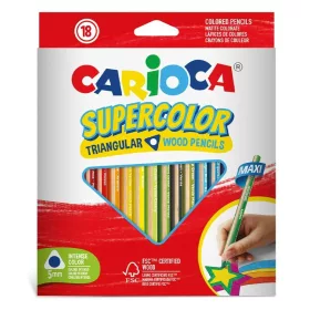 Carioca Supercolor háromszög színes ceruza készlet (18 db)