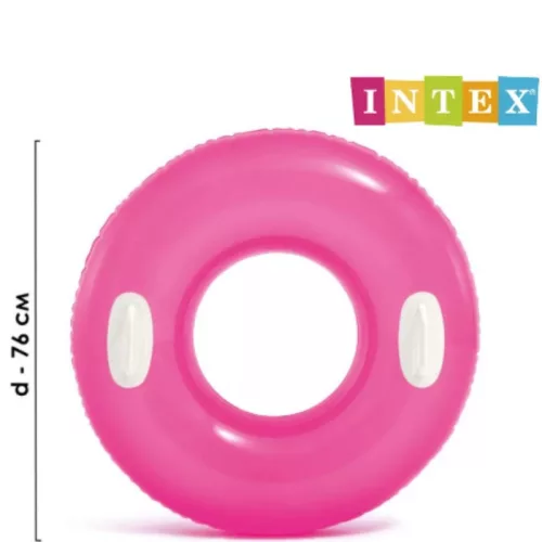 HI-GLOSS kapaszkodós pink úszógumi (76 cm)