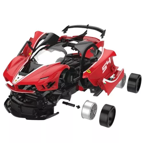 Rastar 96900 Összeépíthető távirányítós autó 1:18-as méretaránnyal – Ferrari FXXK Evo