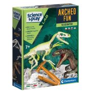Clementoni Tudomány és játék Archeofun - Világító Velociraptor