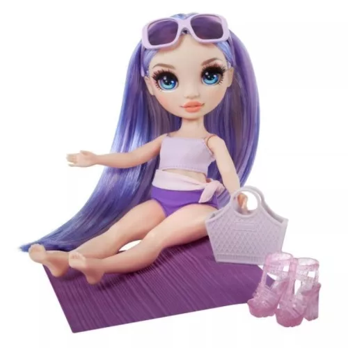 Rainbow High: Vízparti divat divatbabák - Lila
