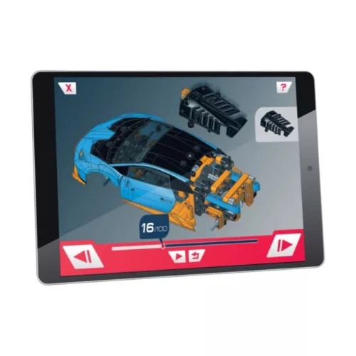 Clementoni Tudomány és játék 50758 – Mechanikus műhely Lamborghini Huracan sportautó játékszett