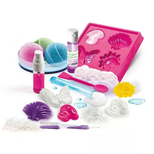 Clementoni Tudomány és játék 50933 – Szappan és fürdőbomba készítő készlet