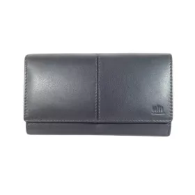 Kadro Carelli nagyméretű női bőr pénztárca kék színben