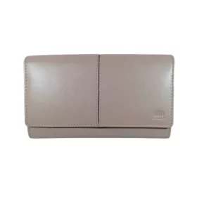 Kadro Carelli nagyméretű női bőr pénztárca szürke színben