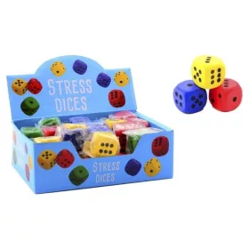 Stresszoldó puha piros dobókocka – 4 cm