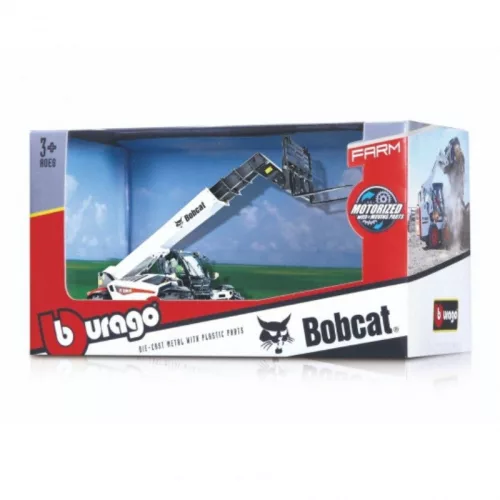 Bburago munkagép 1:50 méretarányban – Bobcat T40.180 SLP teleszkópos emelőkosárral