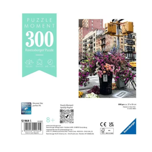 Ravensburger 12964 Puzzle Moment – Virágok New Yorkban (300 db)