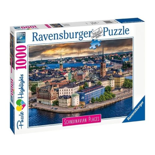 Ravensburger 16742 Puzzle Highlights - Stockholm, Svédország (1000 db)