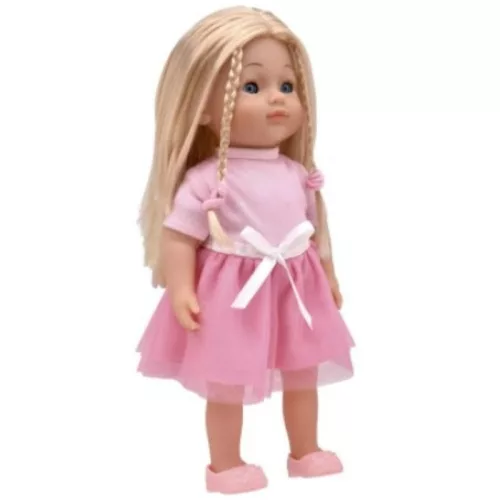 Dolls World Éneklő Charlotte baba rózsaszín ruhában