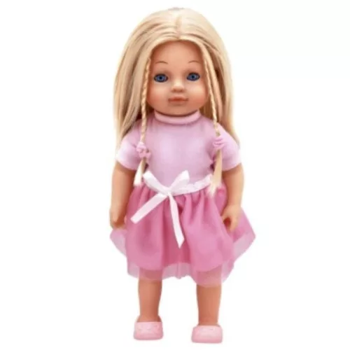 Dolls World Éneklő Charlotte baba rózsaszín ruhában