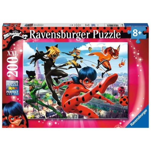 Ravensburger 12998 XXL puzzle - Miraculous Szuperhősök (200 db)