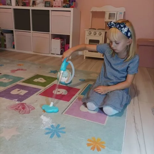 Elemes játékporszívó kék-fehér színben