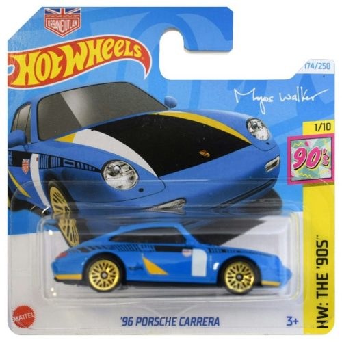 Hot Wheels 1:64 kisautó HW: The '90S 1/10 - '96 Porsche Carrera 174/250