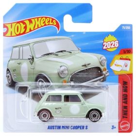 Hot Wheels Austin Mini Cooper S kisautó – Then and Now 1:64