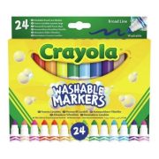 Crayola Kimosható tompahegyű vastag filctoll készlet (24 db)