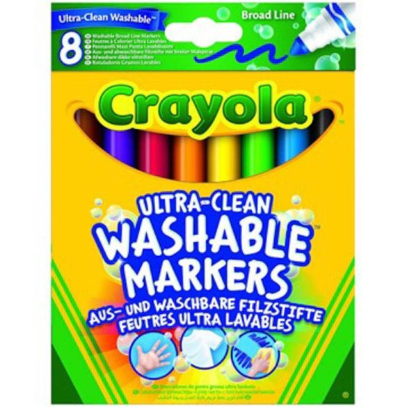 Crayola Extra - lemosható, vastag filctoll - 8 db