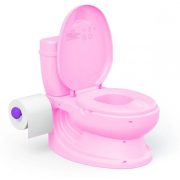 Gyermek wc formájú bili öblítés hanggal - rózsaszín