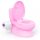 Gyermek wc formájú bili öblítés hanggal - rózsaszín