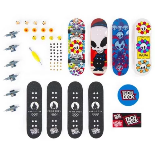Tech Deck Olimpiai Játékok Párizs 2024 fingerboard gördeszkaszett – 4 db