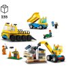 LEGO City 60391 Építőipari teherautók és bontógolyós daru
