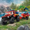 LEGO City Fire 60412 4X4 Tűzoltóautó mentőcsónakkal