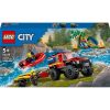LEGO City Fire 60412 4X4 Tűzoltóautó mentőcsónakkal