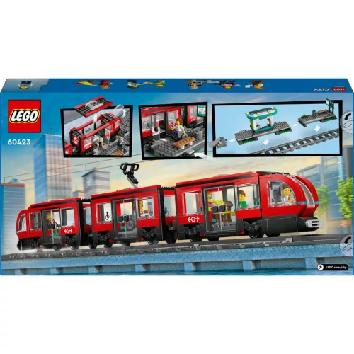LEGO City 60423 Belvárosi villamos és megálló